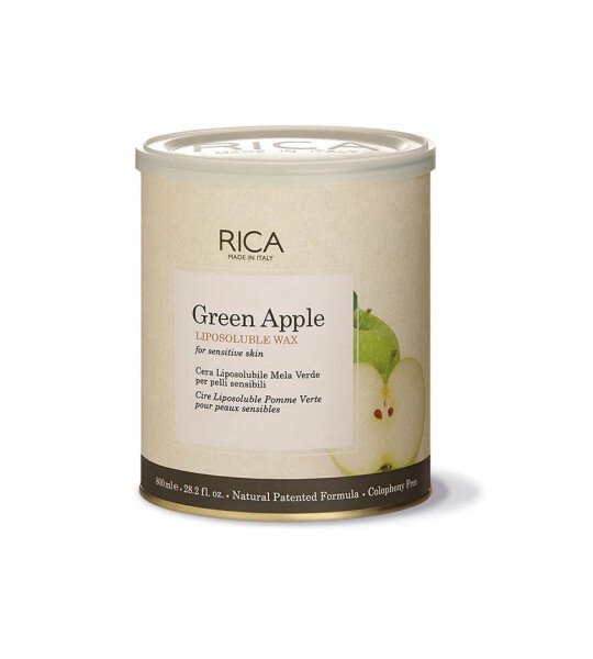 Rica Green Apple Liposoluble Wax 800ml