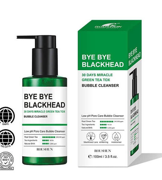 Roushun Bye Bye Blackhead 30 Days Miracle Green Tea Tox Bubble Cleanser 100ml