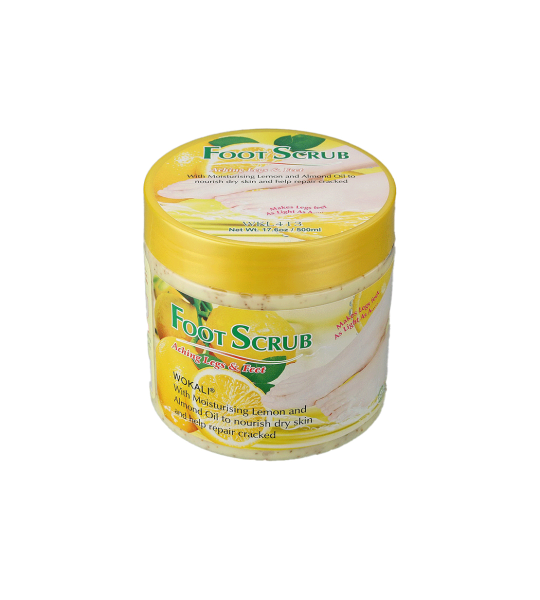 Wokali Lemon Aching Legs & Feet Scrub 500ml