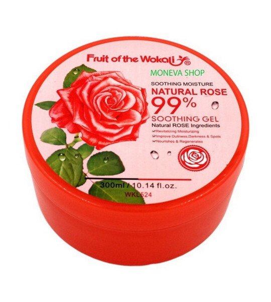 Wokali Natural Rose Moisture Soothing Gel 300ml