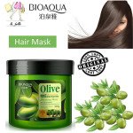 BIOAQUA Hair Care Product Olive Hair Keratin Mask Moisturizing Deep Repair Frizz For Dry Damaged Hair Smooth Hair