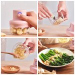 Double Bowl Rechargeable Powerful Mini Electric Food Garlic Chopper