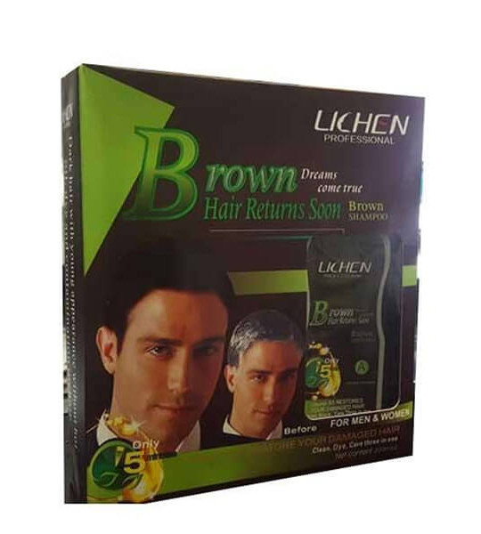 Lichen Professional Dark Brown Hair Color Shampoo