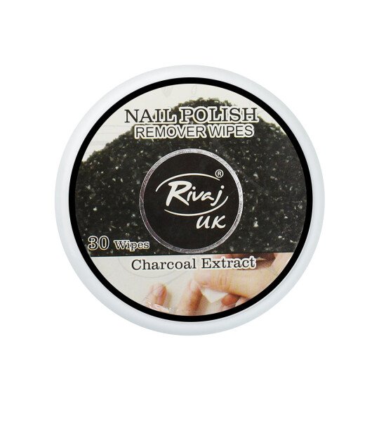 Rivaj Nail Polish Remover Wipes (Charcoal Extract)