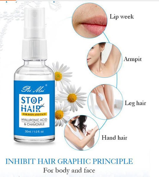 Stop Hair Growth Smoothing Repairing Hair Growth Spray