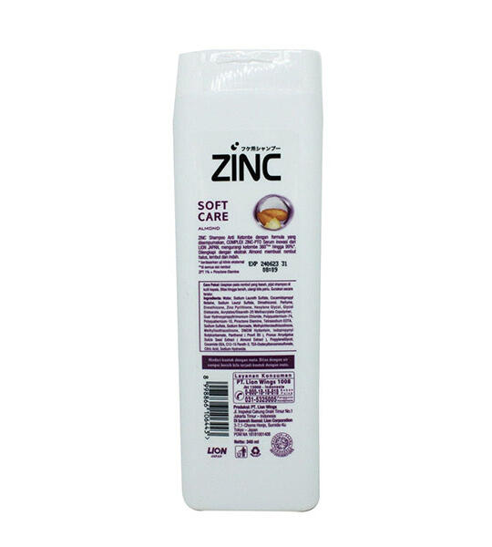 Zinc Soft Care Almond Anti-Dandruff Shampoo